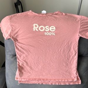 Girls size 10 Zara “Rose 100%” tee.